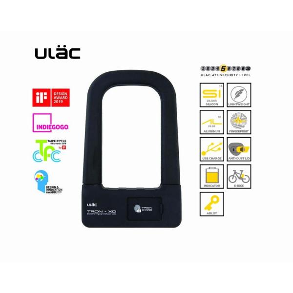 ULAC(ユーラック) TRON-XD SF1 指紋認証解除式U字ロック Amazon | ULAC(ユーラック) TRON-XD SF1 指紋認証解除式U字