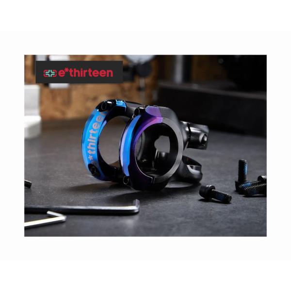 e-thirteen Plas ステム　40mm ブルー 特セール)ETHIRTEEN（イーサーティーン） プラス35 ステム インター