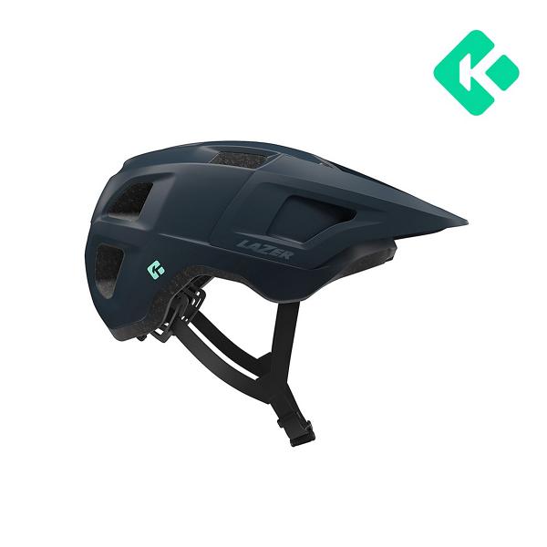 (特セール) LAZER(レイザー) 　LUPO KC AF（ルーポ キネティコア アジアンフィット）マットネイビーブルー　MTBヘルメット