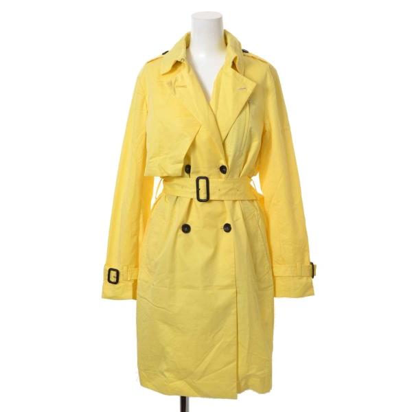 Paul Smith BLACK 美品 コットン トレンチ コート 2 イエロー Paul Smith BLACK 美品 コットン トレンチ コート 2 イエロー