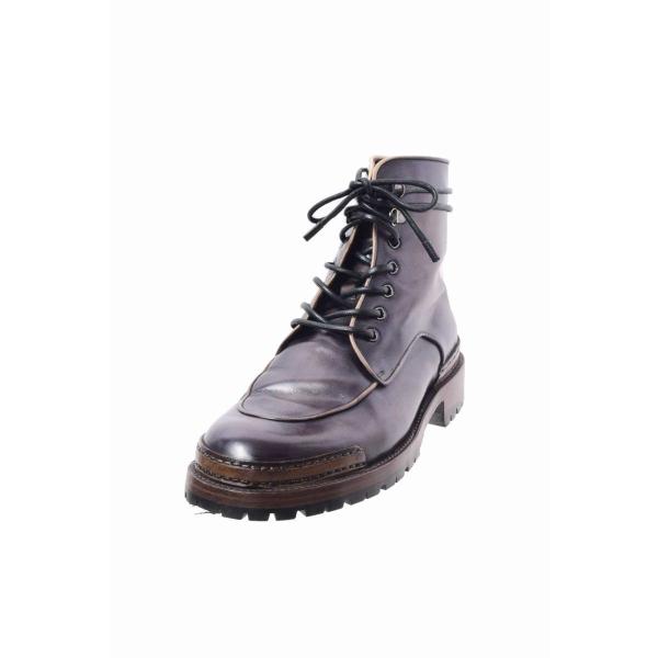 Berluti 美品 ブルニコ レースアップ パティーヌ レザー ブーツ