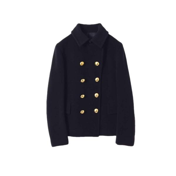 美品 Scye メルトン ピーコート 38 Scye（サイ） メルトンウール ピーコート 38 ネイビー KL4CLQLS07