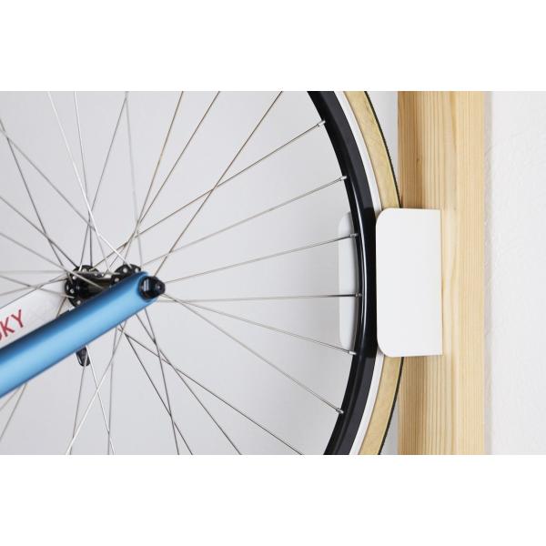 壁掛け縦置き自転車スタンド サイクルロッカー クランクストッパー 