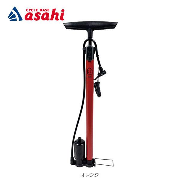 アサヒサイクル」KUKY 空気入れ レトロタンク付き 英/米式バルブ対応