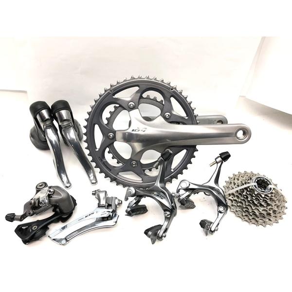 シマノ SHIMANO 105 5700系 コンポセット シルバー ST-5700 2×10速 FC-5750 50/34 165mm FD-5700  RD-5701 BR-5700 CS-5700