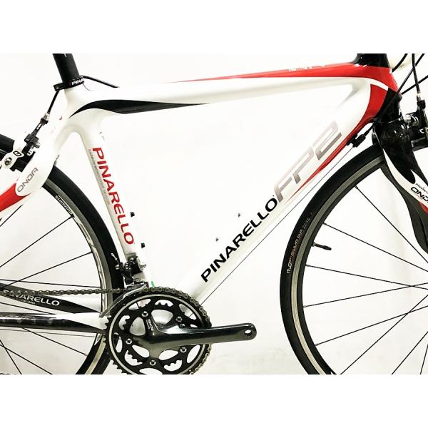 海外ブランド 正規通販高評価 ピナレロ 自転車車体 Pinarello エフピーツー 10年モデル Fp2 105 10年モデル カーボンロードバイク ロードバイク 47slサイズ ホワイト レッド