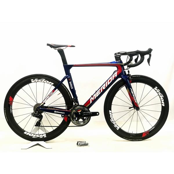 美品 メリダ MERIDA リアクト チームE REACTO TEAM-E DURA-ACE 電動Di2 2018年モデル カーボンロードバイク 52(S/M)サイズ チームカラー