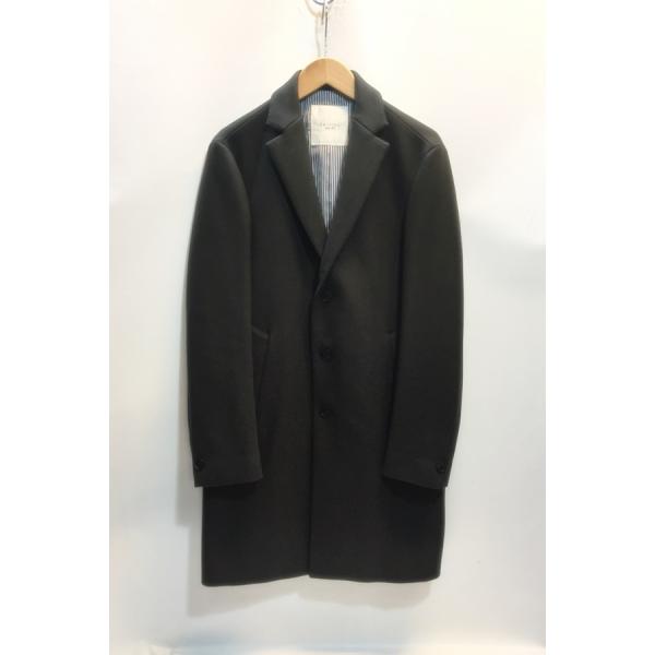 代官山)EDIFICE エディフィス 17AW ウールナイロン チェスターコート