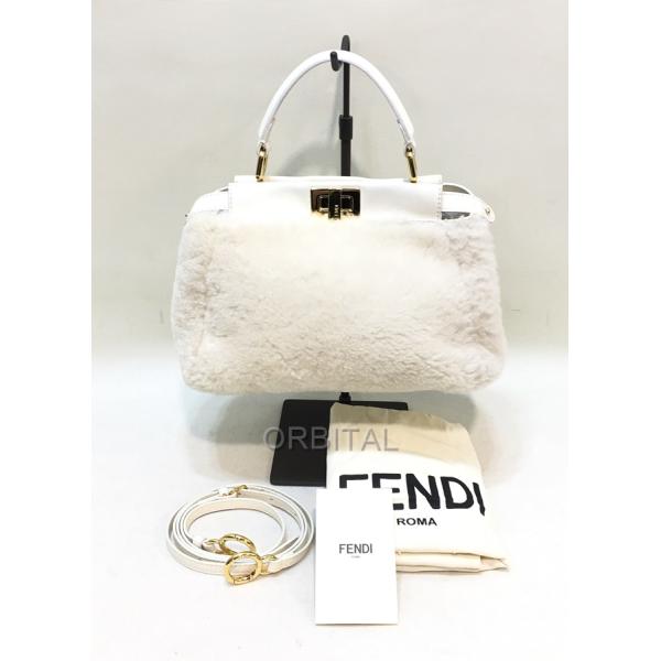 オンラインストア直販 フェンディ FENDI マイクロピーカブー ムートン ...