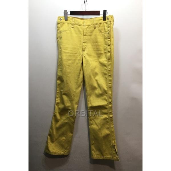 経堂) TOGA PULLA トーガプルラ サイドジップ イエローデニムパンツ 