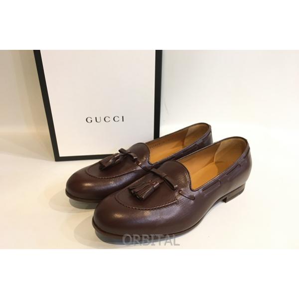 二子玉) GUCCI グッチ 未使用 レザータッセルローファー タイガー