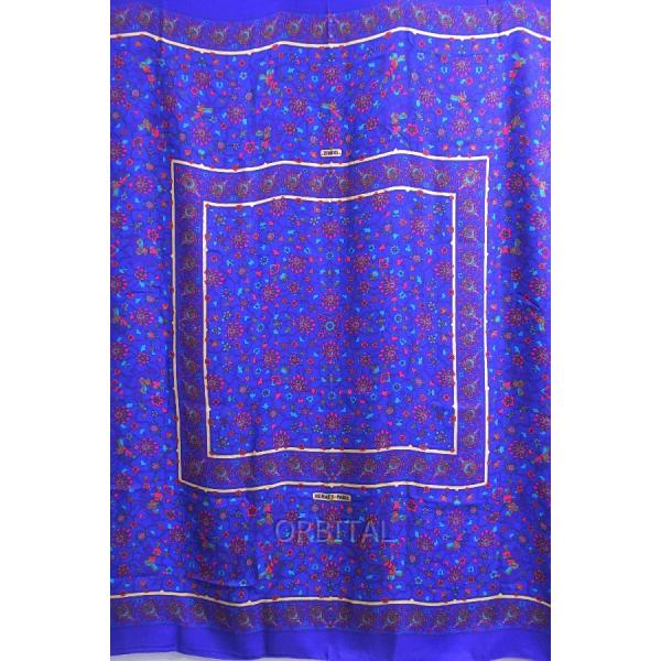 二子玉) HERMES エルメス カレ140 カシミヤシルクスカーフ TABRIZ ブルー 極美品 正規 :nkt-2203084401-je-037203655:CYCLE PARADISE 通販 エルメス カレ140 TABRIZ