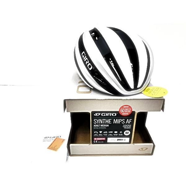美品 ジロ GIRO SYNTHE MIPS AF Mサイズ 55-59cm ホワイト : サイクル 