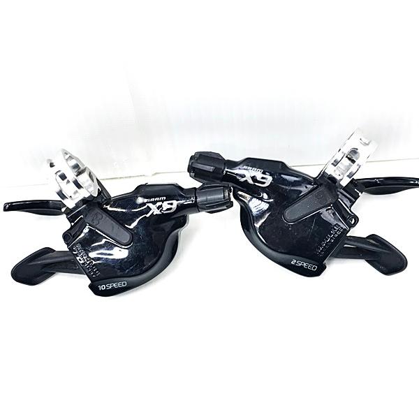 SRAM X-9 IMPULSE シフター 前後セット 希少　美品 スラム SRAM X9 2×10s 軽量トリガーシフター 前後セット : サイクル
