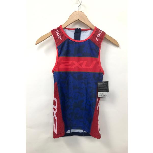 未使用品 2XU ツータイムズユー パフォーム カスタムトライトップ MX5482A ネイビー レッド トライアスロン XS【値下げ】