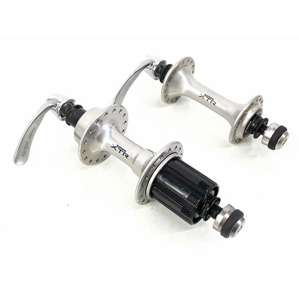 SHIMANO XTR ハブセット HB-M970R/FH-M970QR シマノ（SHIMANO） 未使用品 初代XTR HB-M900 32H 100mm FH-M900 32H 9