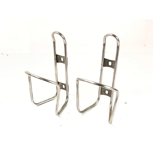 中古:KING CAGE ステンレス ボトルケージ ２個set 美品 キングケージ KING CAGE ステンレススチール フラットトップ