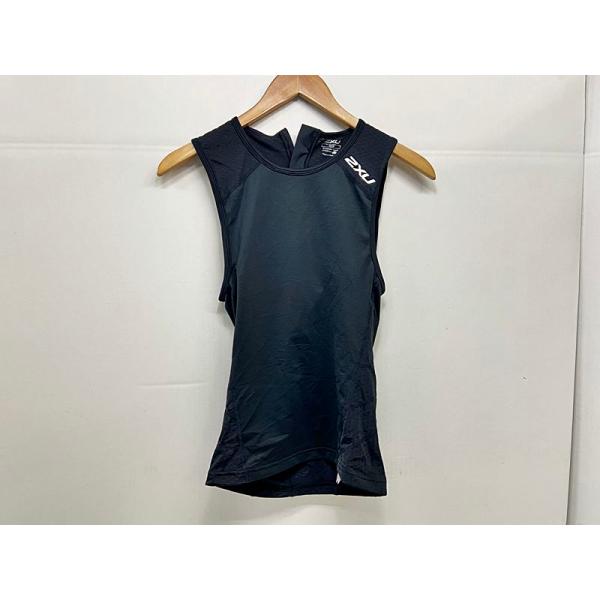 未使用品 ツータイムズユー 2XU トライスーツ パフォームリアジップシングレット PERFORM REAR ZIP SINGLET Sサイズ ブラック MT5529A