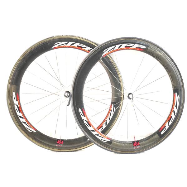 ZIPP404 チューブラーホイール セット　スプロケ付き！10速700Cサイズ ジップ ZIPP 404 カーボン チューブラー ホイールセット シマノ