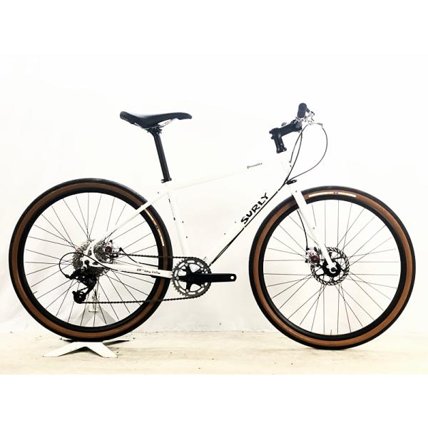 美品 サーリー SURLY プリアンブル フラットバー Preamble FLAT BAR 機械式DISC 2021年 クロスバイク XSサイズ ソーフロストホワイト