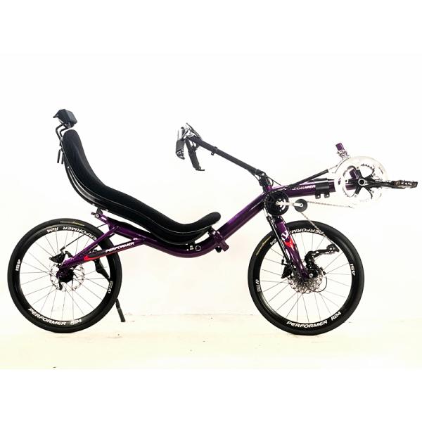● パフォーマー PERFORMER カンカー CONQUER 2024年 折り畳み式リカンベント 前輪駆動 20インチ バイオレット ☆