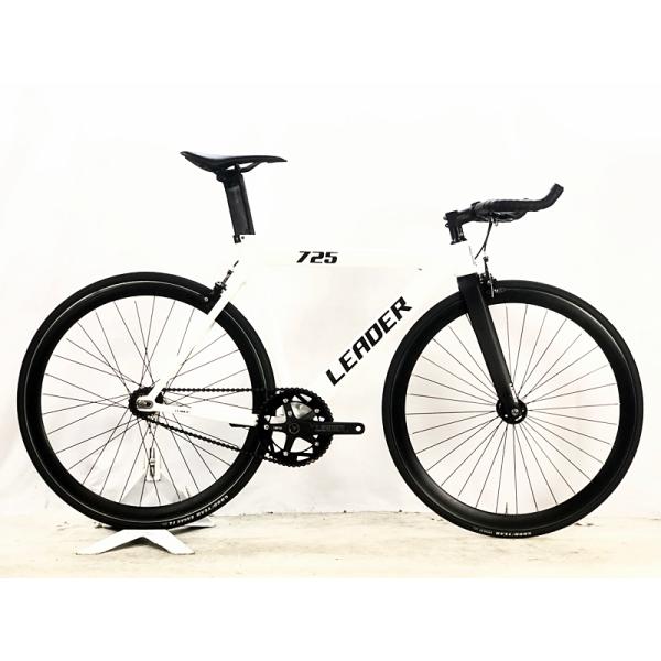 美品 リーダーバイク LEADER BIKES 725TR 2024年 シングルスピード ピストバイク 50サイズ ホワイト