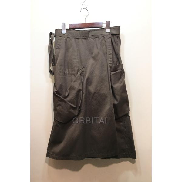 JULIUS ユリウス レザースカート付き 切り替えパンツ ストレッチ www