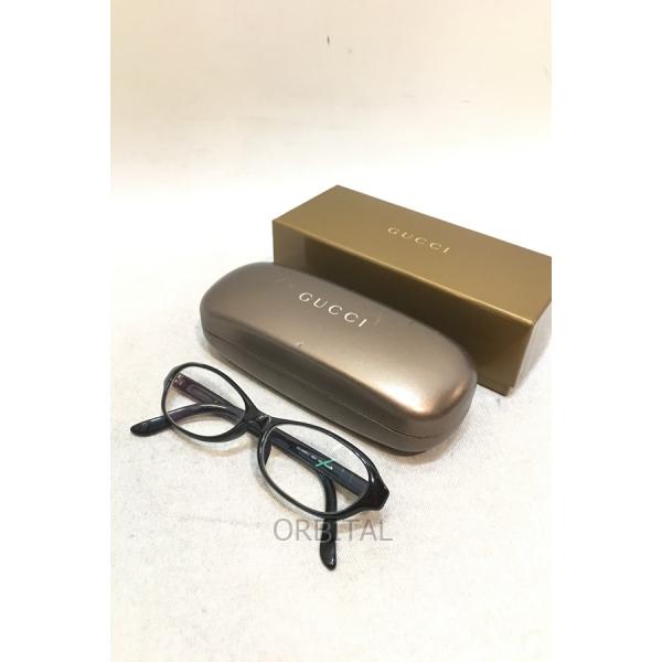 GUCCI GG ブラックフレーム メガネ GUCCI 経堂) グッチ GG柄 フレーム メガネ 度入り GG9095 アイ
