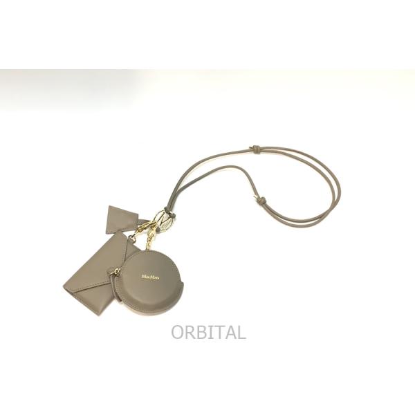 【未使用級】 マックスマーラ カーフレザー ストラップ マルチケース グレージュ 未使用級】 マックスマーラ カーフレザー ストラップ マルチケース