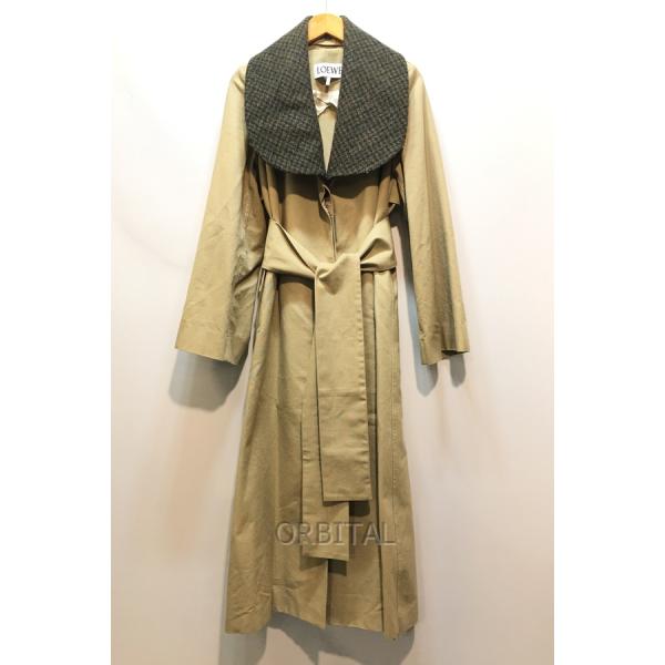 LOEWE トレンチコート ショート トレンチ（コットンブレンド） レッド - LOEWE