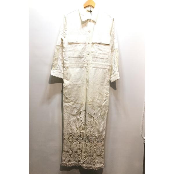 マリオンビンテージ　クロシェ　ジャンプスーツ malion vintage malion vintage クロシェジャンプスーツ - メルカリ
