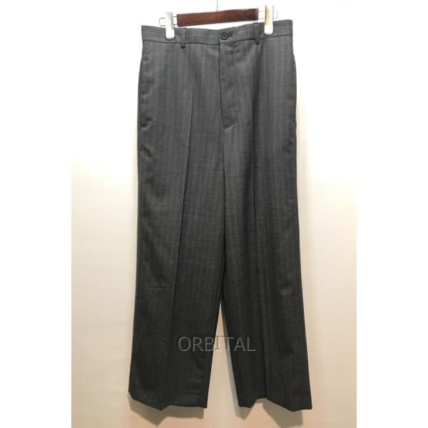BALENCIAGA ワイドスラックス　グレー BALENCIAGA バレンシアガ 25SS ルーズフィットワイドウール