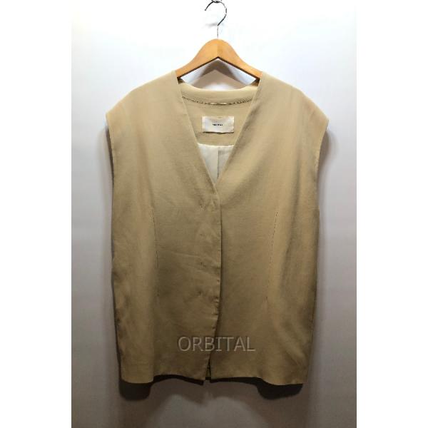 TODAYFUL 経堂) トゥデイフル 22SS Collarless Twill Vest
