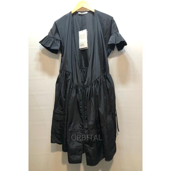 新品未使用　セシリーバンセン　PRISCA DRESS ワンピース　黒　S 経堂) セシリーバンセン PRISCA DRESS ラップフロント ティアード