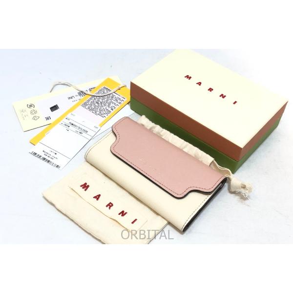 ケ6/MARNI/マルニ/キーケース/６連/ツートンカラー/ピンク MARNI（マルニ） 経堂) MARNI 6連キーケース レザー ピンク ベージュ