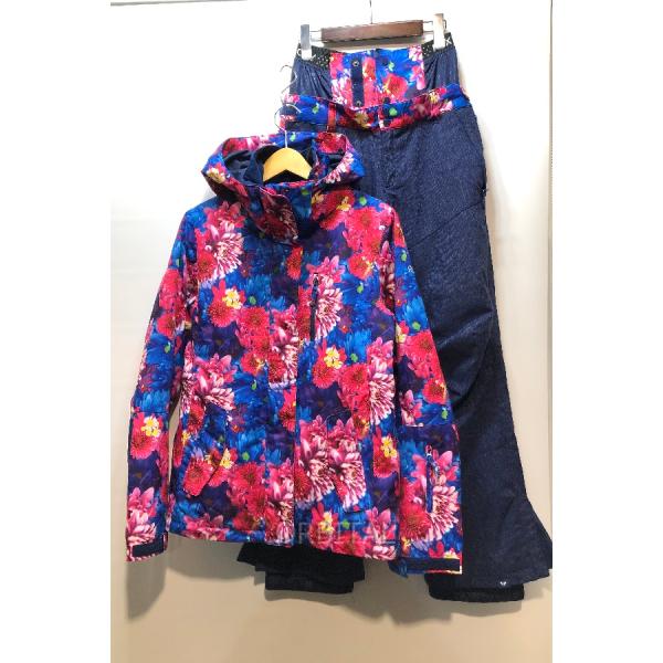 ROXY 蜷川実花コラボ 花柄ジャケット＆パンツセット ROXY（ロキシー） 経堂) 蜷川実花 コラボモデル 花柄 スノーボード