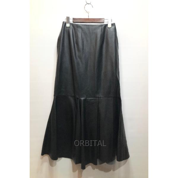 ENFOLD（エンフォルド） 経堂) シンセティックレザー ペプラムスカート