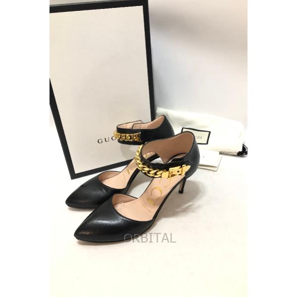 GUCCI（グッチ） 経堂) シルヴィチェーン ヒール パンプス サイズ34.5