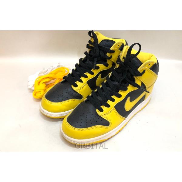 経堂) Nike ナイキ Dunk High Black Varsity Maize ダンクハイ ブラックバーシティメイズ IOWA復刻 CZ8149-002 26.5