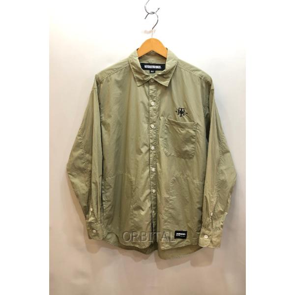 経堂) NEIGHBORHOOD ネイバーフッド TRAD SHIRT LSトラッドロングスリーブシャツ 23AW 長袖シャツ ロゴ刺繍