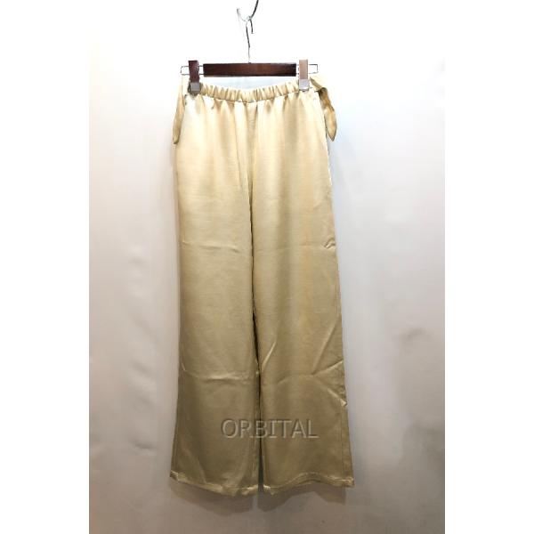 経堂) ンニット NKNIT 26SS サイドリボンパンツ サイズ1 N26SS-203 イエロー 定価19,800円 レディース パンツ ボトムス