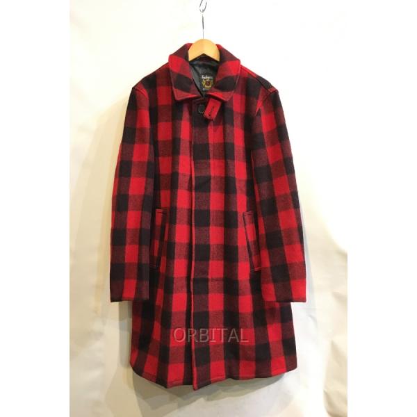 希少 Schott ピーコート バッファローチェック 740N メンズ 40 赤 希少 Schott ピーコート バッファローチェック 740N メンズ 40 赤