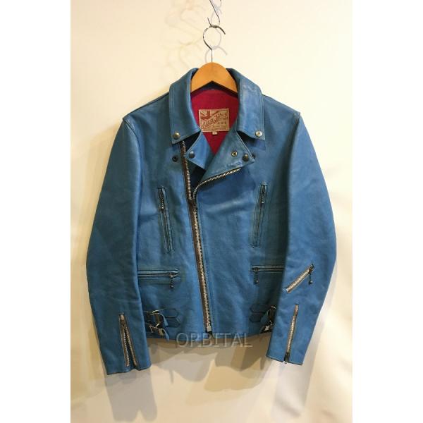 Addict Clothes AD-01 ネイビー ホースレザーライダース 36 アディクトクローズ AD-01 ネイビー 36 Addict Clothes AD-01 ネイビー