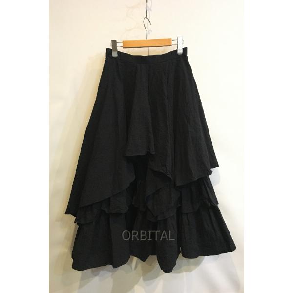 2021AW ENFOLD Crumple Cotton ティアードスカート 2021AW ENFOLD Crumple Cotton ティアードスカート