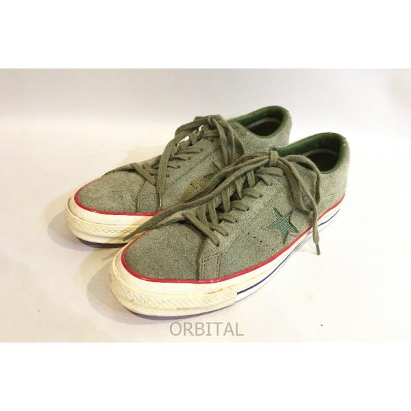 CONVERSE Felpa verde scuro bianco