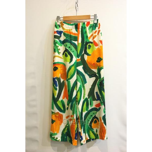 Ballsey ボールジー　メルカートプリント セミワイドパンツ　ボールジィ Ballsey(ボールジィ)メルカートプリント セミワイドパンツ