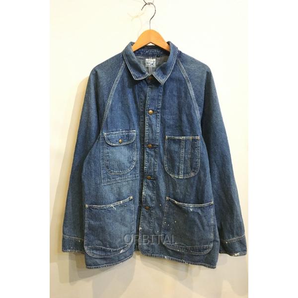 二子玉) orSlow オアスロウ ペイント デニム カバーオール ジャケット