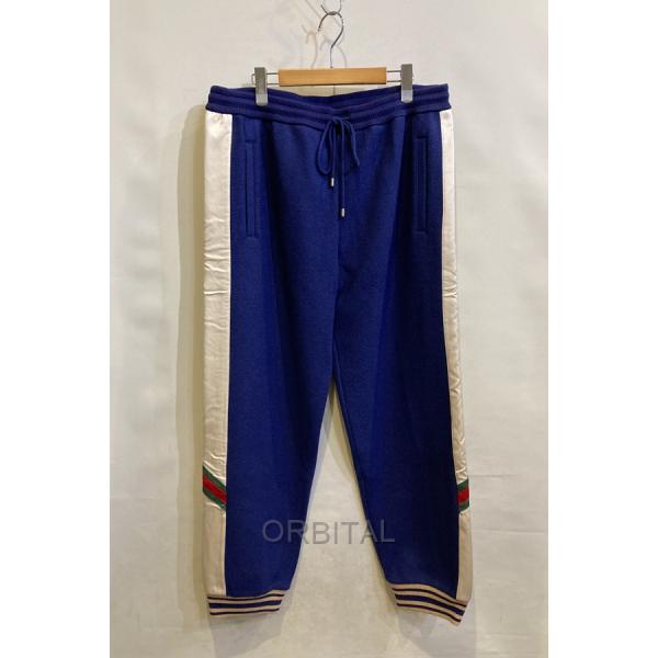 未使用品 Gucci グッチ ワイドパンツ XXXL トラックパンツ イタリア製 二子玉)GUCCI グッチ 未使用 ウェブストライプカラーブロックトラック