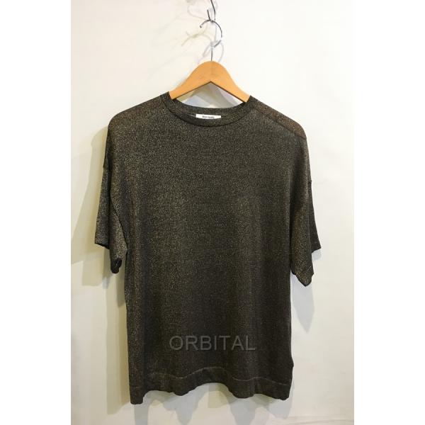 美品★ウィムガゼット★ラメニットTシャツ ブランド 二子玉)Whim Gazette ウィム ガゼット 24SS ラメニット