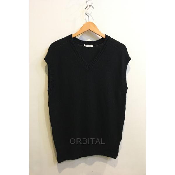 AURALEE 24aw ウールカシミアシルクニットベスト cycleparadisestore_nkt-